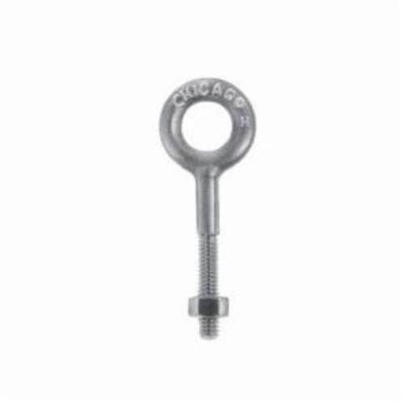 Chicago Hardware Eye Bolt 1/4", 6 in Shank, 1/2 in ID, Stainless Steel 08217 4